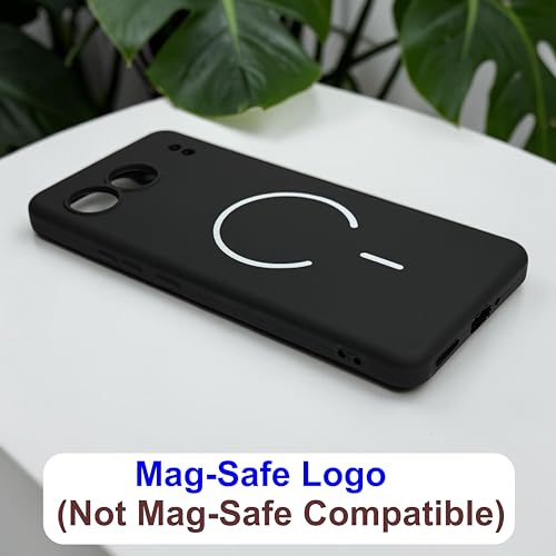 Image of SBMS Silicone Back Cover Case for OnePlus Nord 4 5G | Soft Micro-Fibre Lining Inside | Magsafe Print On Back Side Camera Protection Bump | Shockproof Case OnePlus Nord 4 5G (Black)