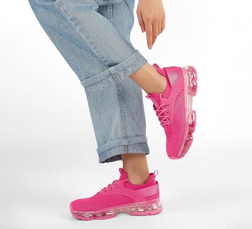 Image of LUCKY STEP Women Air Cushion Fashion Sneakers | Breathable Casual Comfortable Lightweight Walking Shoes