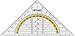 Produktbild WESTCOTT Geodreieck, Hypotenuse 140 mm, transparent
