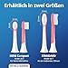 demirdental Ersatzbürsten für Kinder passend für Philips Sonicare Ersatzbürsten Kids, Compact Mini geeignet für 3-6 Jahre, entspricht HX6034 HX6033, Rot, 3er Set