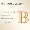 1 Pack Official Greek Wooden Letters for Crafts, Beta - 3" Classic Font Single Layer Wooden Greek Letters - Precision Cut Natural Wood Letter for Sorority/Fraternity Paddles and DIY Projects #1