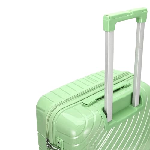 Luggage Sets 3 Piece with Wheels, 3-step Adjustable Recessed Handle, for Personal, Business Travel. (Green)2