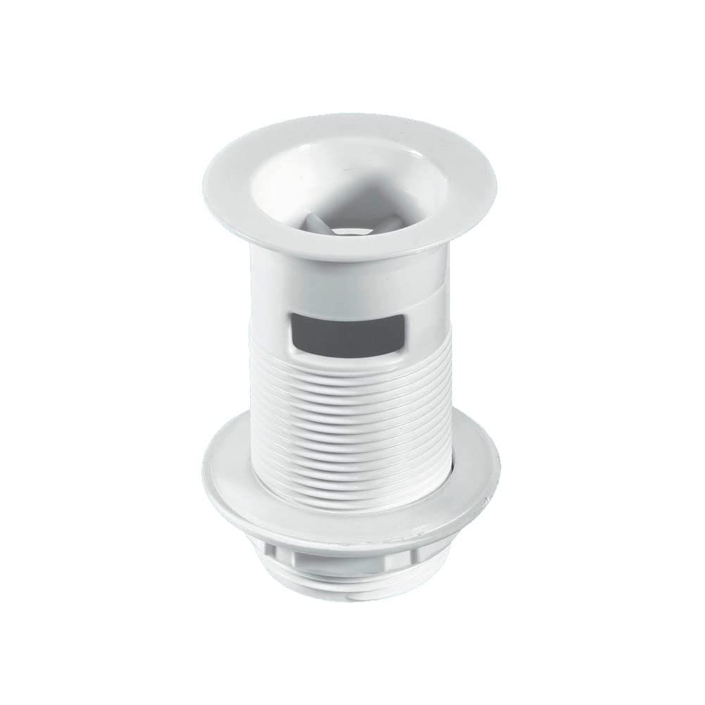 McAlpine 1.25" Backnut Slotted Plastic Basin Waste - White