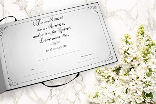 Image of Sunset Celebration of Life Funeral Guest Book for Memorial Service