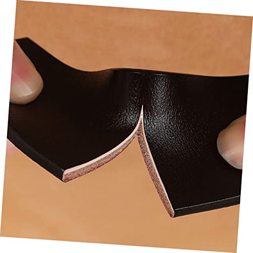 1Pc Adjustable Leather Belt for Men Black Casual Belt with Square Pin Buckle for Daily Wear and Business Occasions4