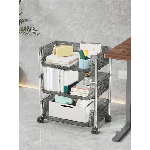 [FOQW] �{�I ������� �O���[ �N���A �L���X�^�[�t�� �u�b�N�V�F���t a4�Ή� �R�~�b�N ���� 35*21*73cm ���ɖ{ �G�{ �t�B�M���A CD DVD �X���� ��e�� ���[ �g���ȒP �L�b�`�����S�� ���[�J�[�g �X�y�[�X��L�����p �R���p�N�g