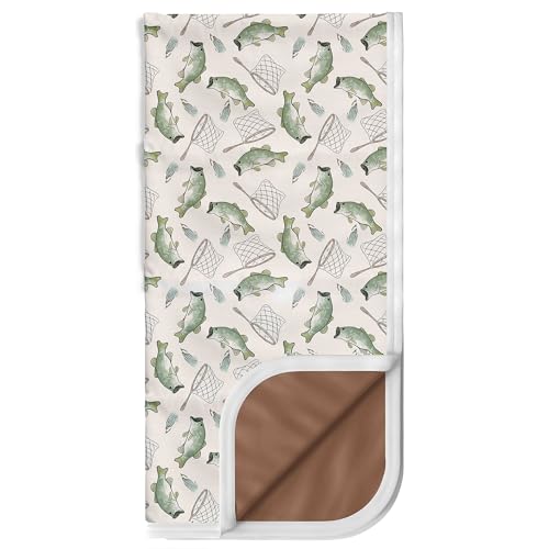 Image of Pobibaby Jumbo Oversized Big Blanket, 65x75, Soft Cotton (Gone Fishing)