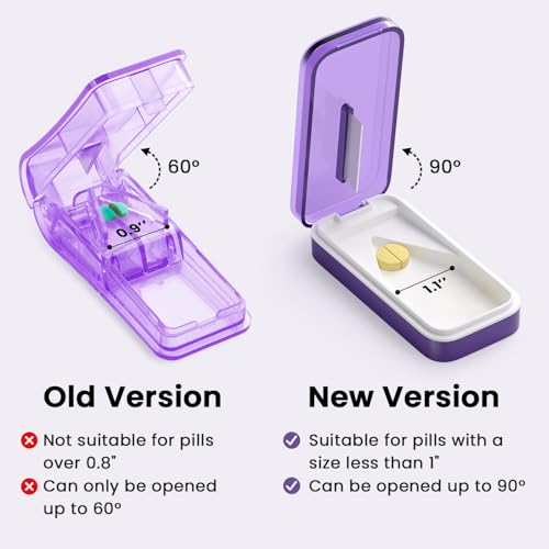 Image of Pill Cutter Splitter for Large or Small Pills, Precision Pill Splitters for Cutting Multiple Pills /Supplement /Medication /Vitamins