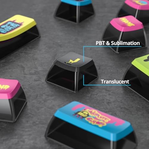 Guffercty kred ASA Profile Graffiti Keycaps Translucent Jelly for Keyboard by Guffercty kred - Used condition - Image 4