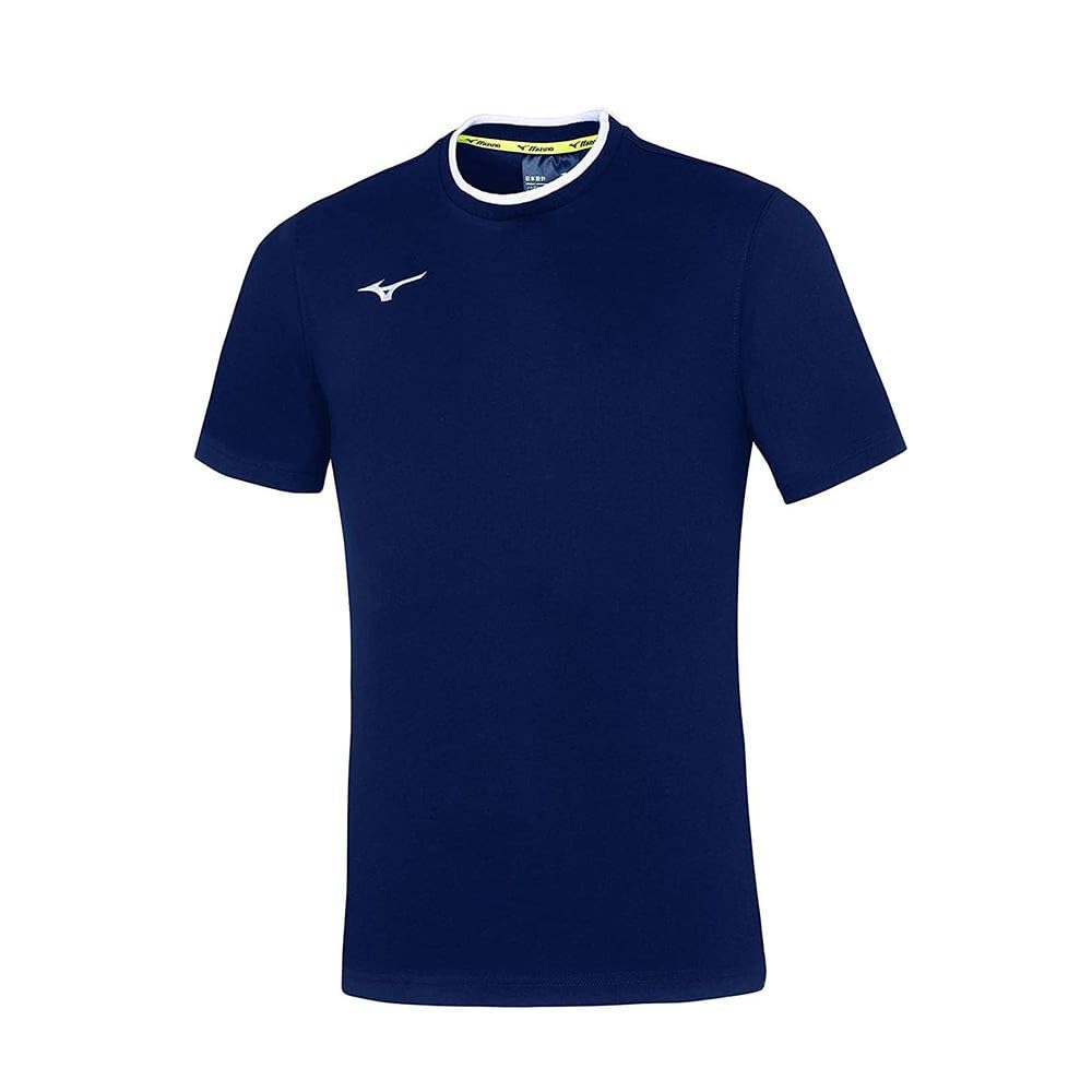 MIZUNO Men's Tee T-Shirt, Navy/White, M