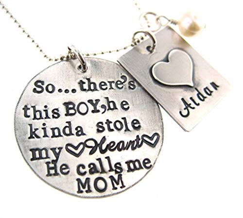 boy mom necklace