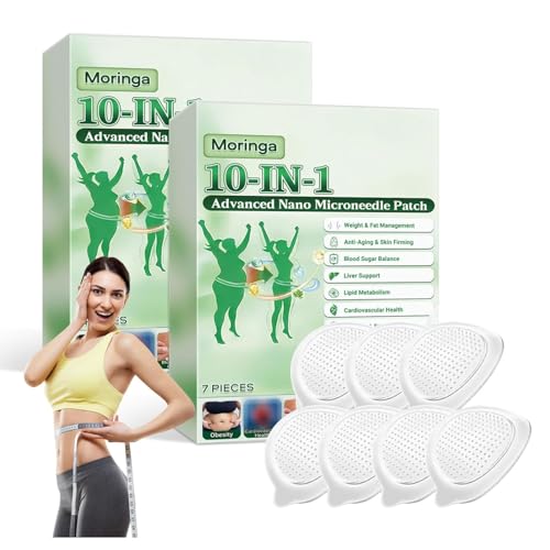 Moringa Patches,Moringa Berberine Patches Advanced Moringa 10-IN-1 Nano Microdarts Patch Natural Patches for Women Men Gentle Formula for All Skin-Types