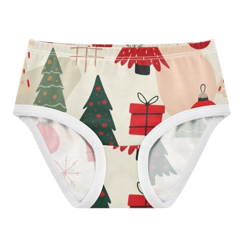 Girls Underwear Toddlers 2t Cotton Cute Panties Girl Animal Briefs Kids Undies Winter Christmas Trees