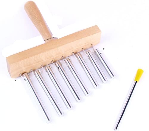 知育玩具 子供用 打楽器 オルフ 音楽教材 卓上 アルミ風鈴 (8トーン - シルバー)