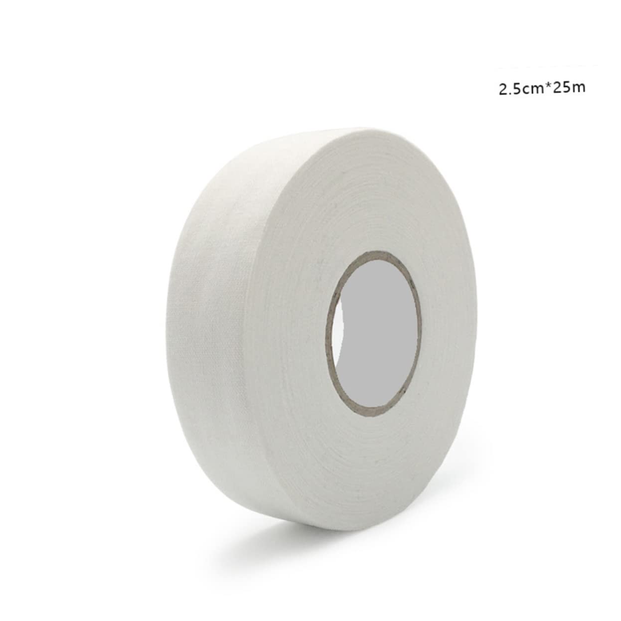 SUPVOX 2 Pcs Sports Tape Hockey Stick Tape 25m Sticky Tape for Hockey Stick Wrapper Waterproof Anti-Slip White Cotton Tape for Ice Hockey Stick Practice