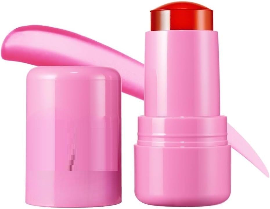 Radiant Glow Pink Blush Stick for Fresh Makeup Finish-image-3