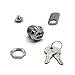 2Pack Cabinet Cam Lock 5/8 Inch Tubular Cam Locks Keyed Alike with Chrome Finish for Vending Machine Truck Pickup Tool Box Mailbox ATM Replacement Lock