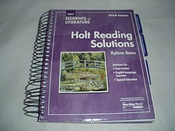 Paperback Elements of Literature: Holt Rdg Solutions Eolit 2007 G 9 Third Course Book
