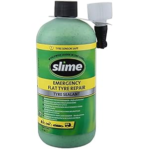 Slime 10125 Flat Tyre Puncture Repair Sealant, Smart Repair Kit Refill, Suitable for Cars, Non-toxic, Eco-friendly, 473…
