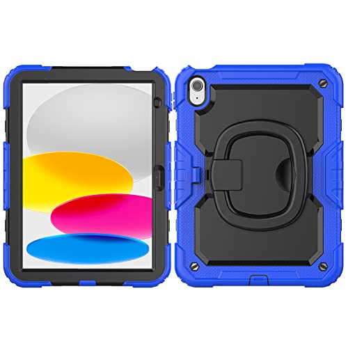 Coque iPad 11 2025 protection écran verre protection militaire enfant A16 bleu