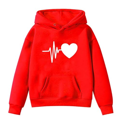 Girls Oversized Heart Sweater Kids Valentines Day Long Sleeve Knit Pullover Sweaters Girls Heart Sweatshirt3