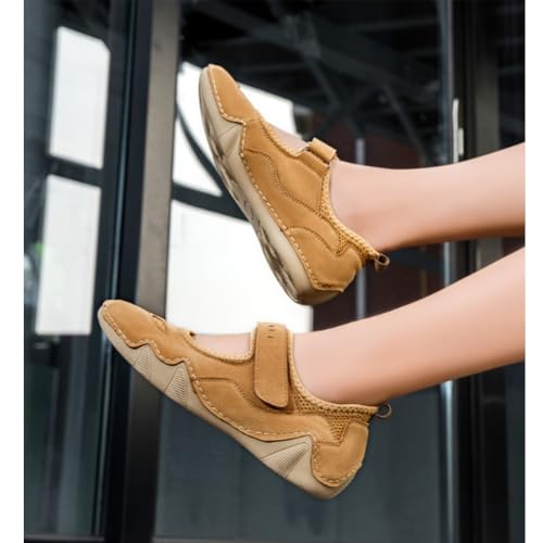 Women's Casual Breathable Flat Mary Jane Sneakers– Hollow Mesh Slip-On Orthotic Walking Shoes with Arch Support, Comfortable Nurse & Work Shoes3