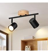 Deckenstrahler, Holz schwarz braun, bewegliche Spots, L 40cm | ETC Shop Deckenstrahler, Holz schwarz braun, bewegliche Spots, L 40cm | ETC Shop