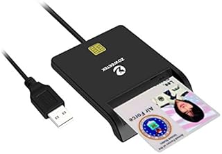 ZOWEETEK CAC Card Reader Military, Smart Card Reader DOD Military USB Common Access CAC, Compatible with Windows, Mac OS and Linux
