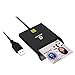 Zoweetek Smart Card Reader DOD Military USB Common Access CAC, Compatible with Windows, Mac OS 10.6-10.10 and Linux