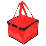 MOTHNUR 保温保冷機能付きポータブルピザキャリアバッグ 耐漏れ設計で新鮮さ長持ち 持ち運び便利なハンドル付き 食品保存用多用途バッグ