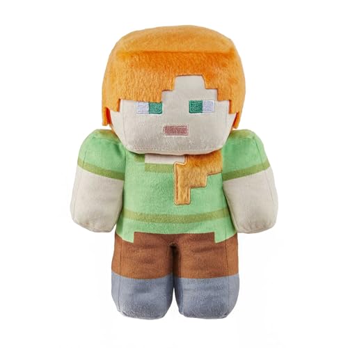 Mattel Minecraft Peluche Alex, personaje del videojuego, juguete +3 años (HLN12)