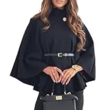 Tissu de qualité : le poncho à manches chauve-souris pour femme est fabriqué à partir de tissu de qualité, chaud, doux, durable, offrant un confort tout au long de la journée tout en assurant la mode