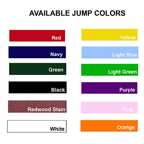 Platinum Jumps Bundle/3 10ft Solid Colored Cut Jump Rail Yellow