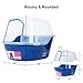 petphabet Covered Litter Box, Jumbo Hooded Cat Litter Box Holds Up to Two Small Cats Simultaneously,Extra Large (Navy Blue)…