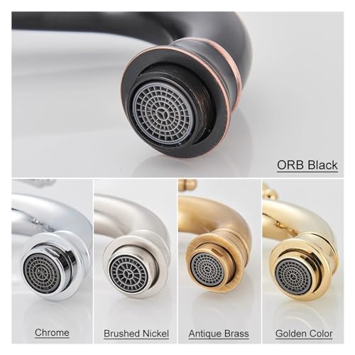 Robinet mitigeur laiton installation comptoir évier Brushed High - 5