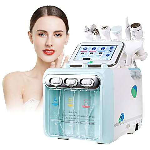 New Upgrade Hydrogen Oxygen Beauty Machine, 6 In 1 Professional Skin Rejuvenation Small Bubble Device Hydrodermabrasion Clean Facial Skin Care Jet Peel Machine Cover