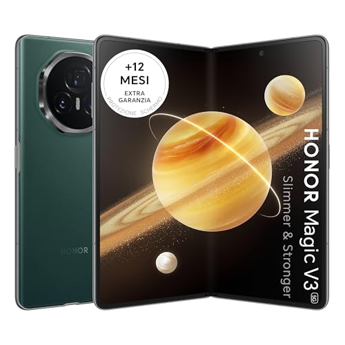 【Esperienza personalizzata】Dotato della versione più recente di MagicOS 8, basato su Android 14 e dispone di tutte le app di Google e Play Store, HONOR Magic V3 fornisce un'esperienza di vita intelligente.