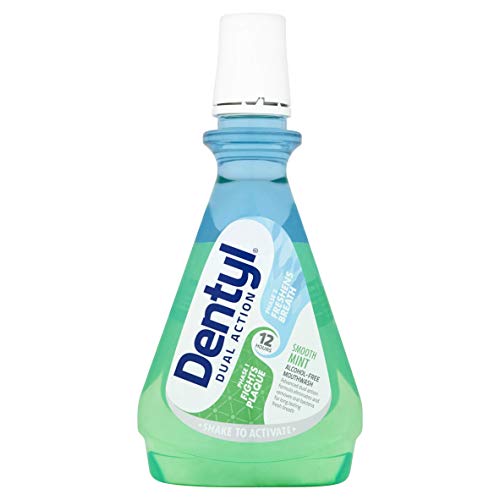 Dentyl Dual Action Smooth Mint Plaque-Reducing Cpc Mouthwash, 500Ml