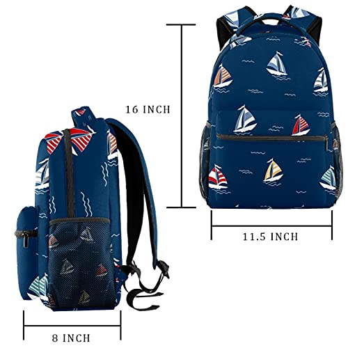 Sac à dos d'école pingouin multicolore pour ordinateur portable grand format - 2