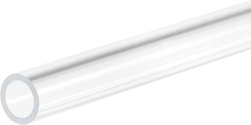 MECCANIXITY Tubo acrílico rígido redondo tubo transparente 0.236 in ID 0.315 in OD 12.008 in longitud para lámparas y linternas, sistema de