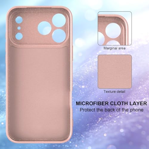 Coque iPhone 16 Pro Max noire magnétique en silicone pailleté - 3