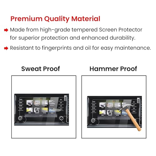 Image of Company Fitted Screen Protector Compatible With SKODA KODIAQ 2022 FACELIFT-8 INCH (PACK OF 1 - GLOSSY FINISH)