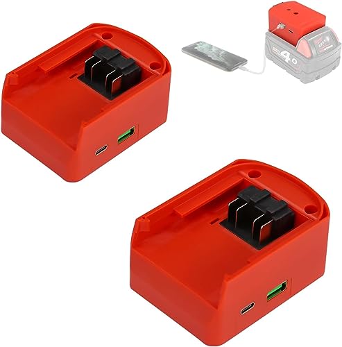 Chargeur rapide USB Type C pour batterie M18 Milwaukee adaptateur PPS double port