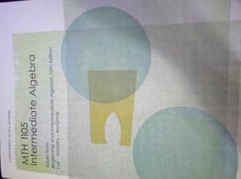 Textbook Binding Intermediate Algebra Mth 1105 Custom Edition for Troy University (Access Code Not Included) Book