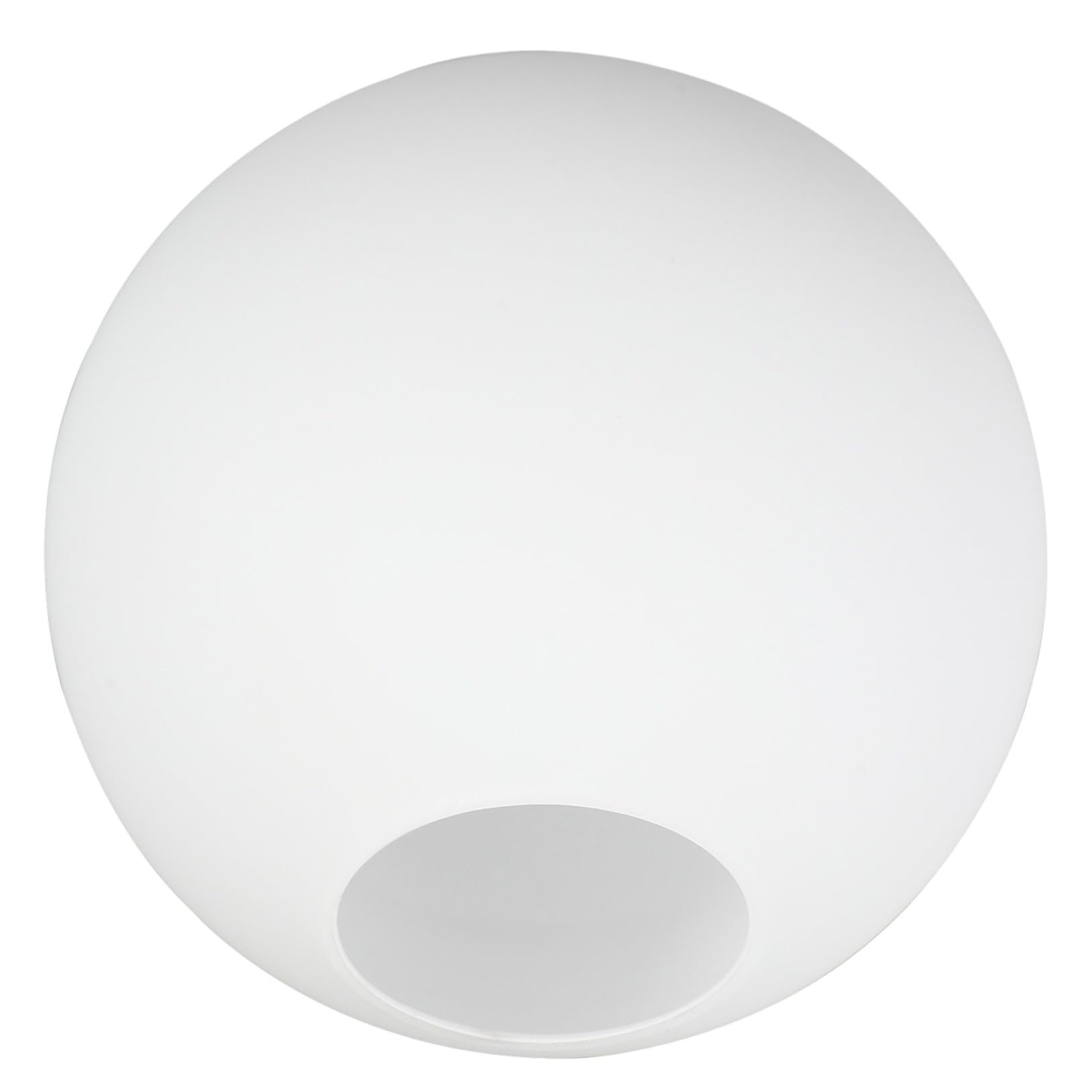 Paralume in Vetro Sferico Satinato Copertura Leggera Per Lampada Sospesa Decorativa Da Interno Foro Centrale 5,5 Cm Per Uso Domestico e Sostituzione Paralume Danneggiato