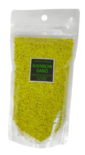 大和プラスチック 園芸 サンドアート用 レインボーサンド 200g 小粒 黄