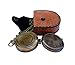 MAH Not All Who Wander are Lost Engraved Brass Compass with Leather Case, Camping Compass, Magnetic Compass, Pocket Compass, Marine Compass, Traveler Gift, Adventurer Gift. C-3271
