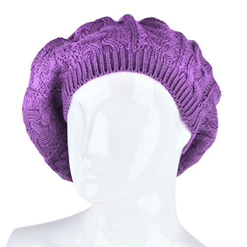 Image of Nollia Soft Knit Solid Color Beanie, Chic, and Lightweight Crochet Knitted Style Beanie Hat for Women, One Size Slouchy Hat