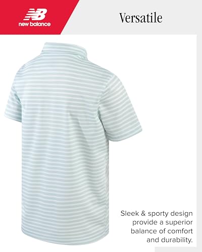 Image of New Balance Boys Short Set - 2 Piece Short Sleeve Collared Golf Boys Polo Shirt & Athletic Shorts for Outdoor Activities