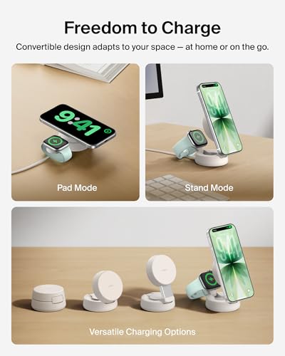 Belkin Qi2.2 25W Wireless 2 in 1 iPhone Charger, Fast Charging for Travel - image 8